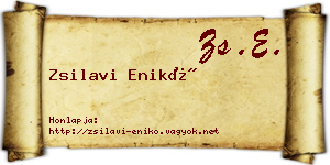 Zsilavi Enikő névjegykártya